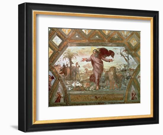 God Creating the Earth-Raphael-Framed Giclee Print