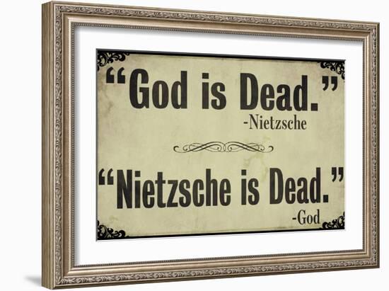 God is Dead-null-Framed Giclee Print