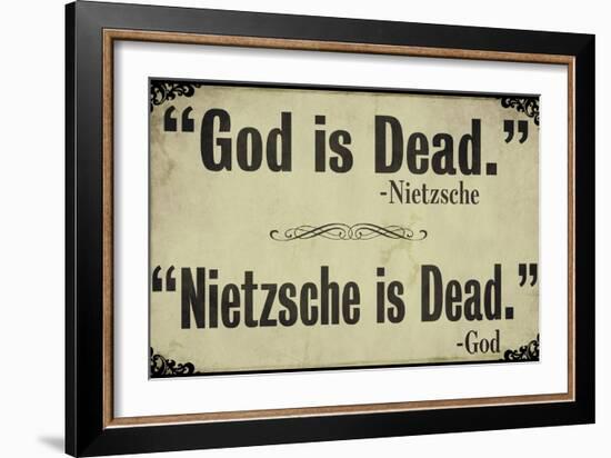 God is Dead-null-Framed Giclee Print