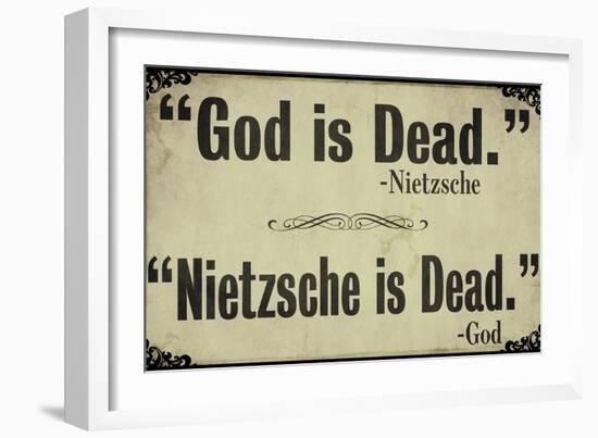 God is Dead-null-Framed Giclee Print