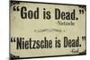 God is Dead-null-Mounted Giclee Print