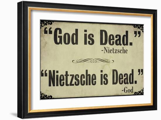 God is Dead-null-Framed Giclee Print