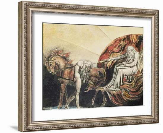 God Judging Adam, 1795-William Blake-Framed Giclee Print