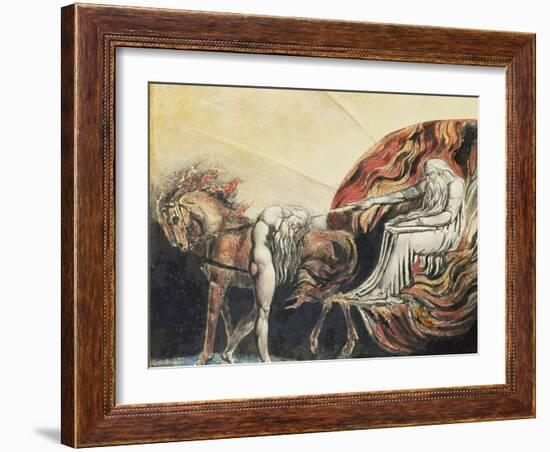 God Judging Adam, 1795-William Blake-Framed Giclee Print