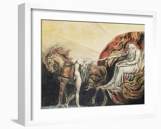 God Judging Adam, 1795-William Blake-Framed Giclee Print