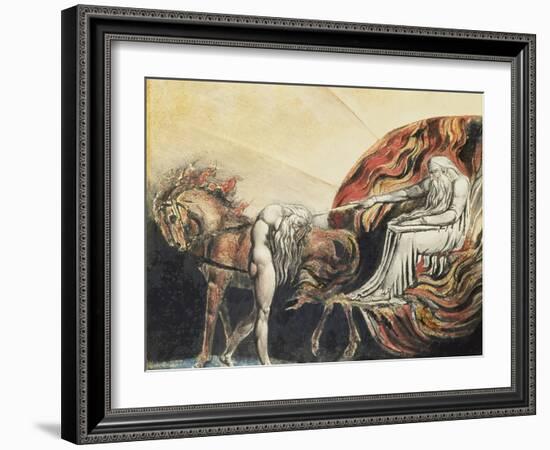 God Judging Adam, 1795-William Blake-Framed Giclee Print