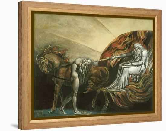 God Judging Adam-William Blake-Framed Premier Image Canvas