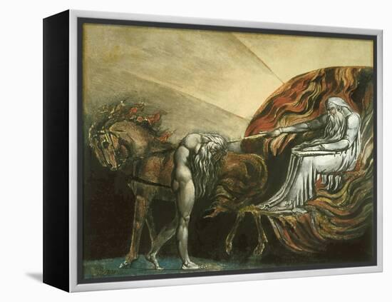 God Judging Adam-William Blake-Framed Premier Image Canvas