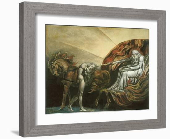 God Judging Adam-William Blake-Framed Giclee Print