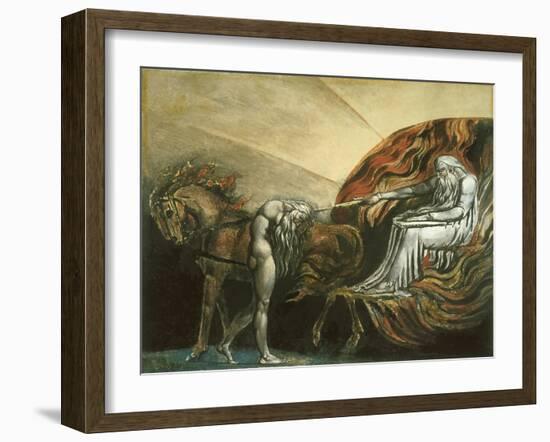 God Judging Adam-William Blake-Framed Giclee Print