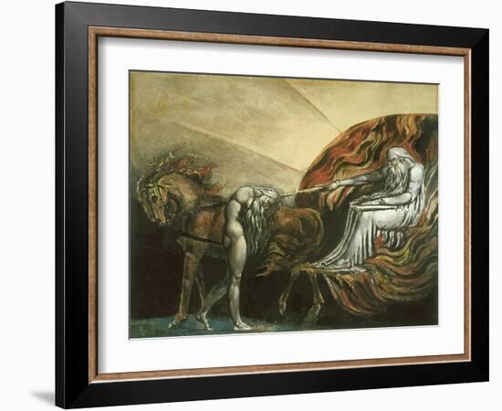 God Judging Adam-William Blake-Framed Giclee Print