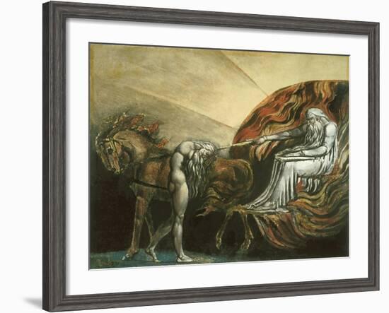 God Judging Adam-William Blake-Framed Giclee Print