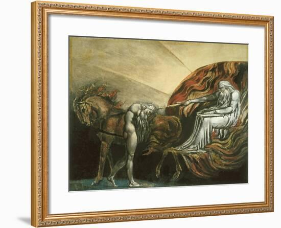 God Judging Adam-William Blake-Framed Giclee Print