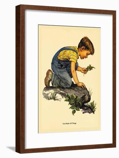 God Made All Things-Charlotte Ware-Framed Art Print