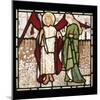 God of Love and Alceste from Chaucer's Love of Good Women on Stained Glass-Edward Burne-Jones-Mounted Giclee Print