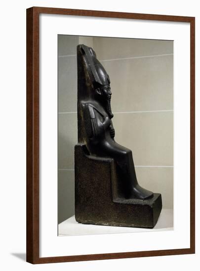 God Osiris, Diorite Statue, New Kingdom, Third Intermediate Period-null-Framed Giclee Print