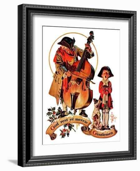 "God Rest Ye Merrie Gentlemen,"December 24, 1932-Joseph Christian Leyendecker-Framed Giclee Print