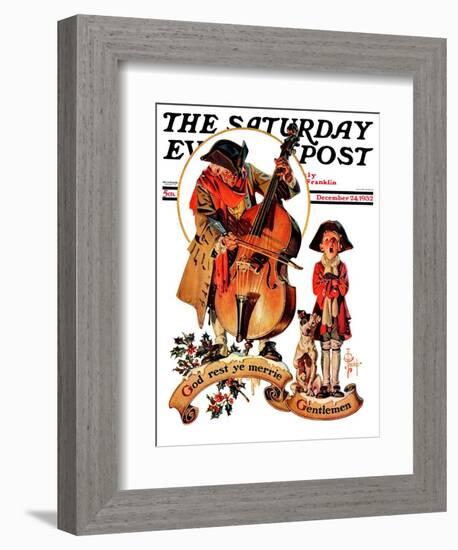 "God Rest Ye Merrie Gentlemen," Saturday Evening Post Cover, December 24, 1932-Joseph Christian Leyendecker-Framed Giclee Print