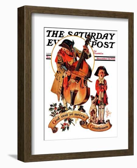 "God Rest Ye Merrie Gentlemen," Saturday Evening Post Cover, December 24, 1932-Joseph Christian Leyendecker-Framed Giclee Print