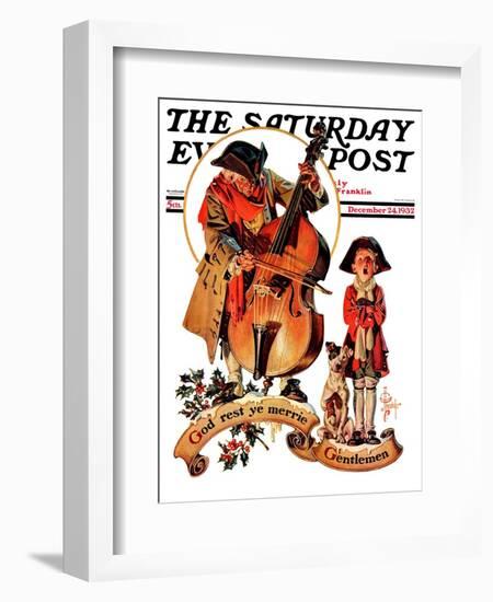 "God Rest Ye Merrie Gentlemen," Saturday Evening Post Cover, December 24, 1932-Joseph Christian Leyendecker-Framed Giclee Print