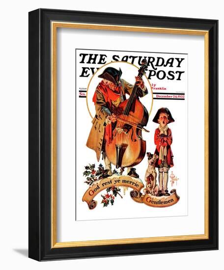 "God Rest Ye Merrie Gentlemen," Saturday Evening Post Cover, December 24, 1932-Joseph Christian Leyendecker-Framed Giclee Print