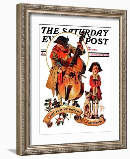 "God Rest Ye Merrie Gentlemen," Saturday Evening Post Cover, December 24, 1932-Joseph Christian Leyendecker-Framed Giclee Print