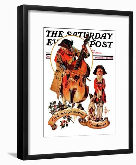 "God Rest Ye Merrie Gentlemen," Saturday Evening Post Cover, December 24, 1932-Joseph Christian Leyendecker-Framed Giclee Print