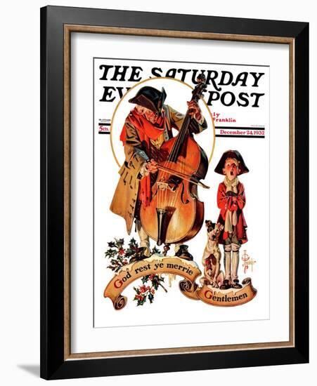 "God Rest Ye Merrie Gentlemen," Saturday Evening Post Cover, December 24, 1932-Joseph Christian Leyendecker-Framed Giclee Print