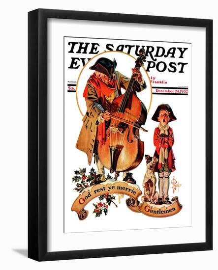 "God Rest Ye Merrie Gentlemen," Saturday Evening Post Cover, December 24, 1932-Joseph Christian Leyendecker-Framed Giclee Print