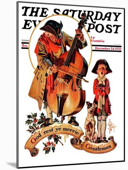 "God Rest Ye Merrie Gentlemen," Saturday Evening Post Cover, December 24, 1932-Joseph Christian Leyendecker-Mounted Giclee Print