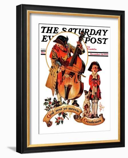 "God Rest Ye Merrie Gentlemen," Saturday Evening Post Cover, December 24, 1932-Joseph Christian Leyendecker-Framed Giclee Print