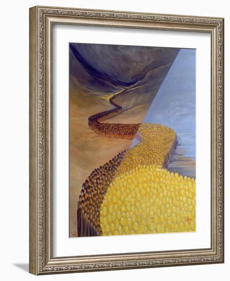 God's Holy People Stretch Like a River from Ancient Times to Our Own Day, 1995-Elizabeth Wang-Framed Giclee Print