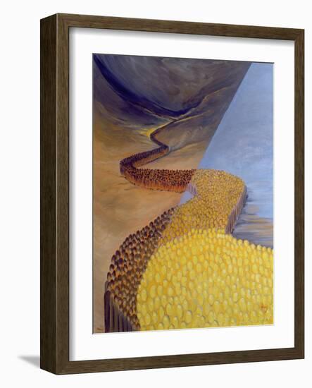 God's Holy People Stretch Like a River from Ancient Times to Our Own Day, 1995-Elizabeth Wang-Framed Giclee Print