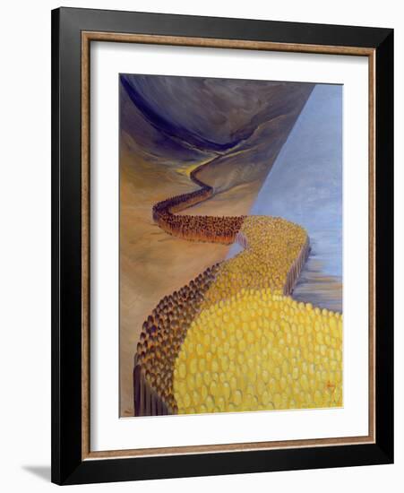 God's Holy People Stretch Like a River from Ancient Times to Our Own Day, 1995-Elizabeth Wang-Framed Giclee Print
