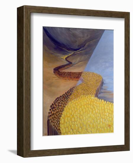 God's Holy People Stretch Like a River from Ancient Times to Our Own Day, 1995-Elizabeth Wang-Framed Giclee Print