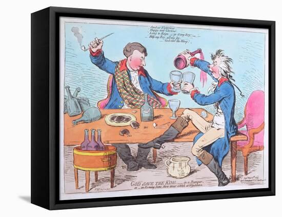 God Save the King- in a Bumper, or an Evening Scene Three Times a Week at Wimbleton-James Gillray-Framed Premier Image Canvas