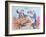 God Save the King- in a Bumper, or an Evening Scene Three Times a Week at Wimbleton-James Gillray-Framed Giclee Print