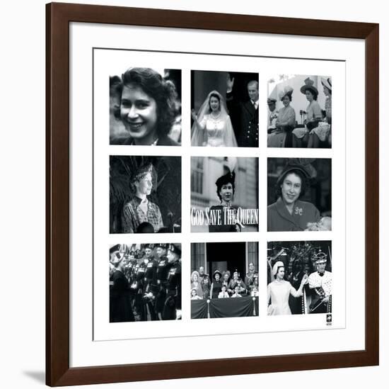 God Save the Queen-British Pathe -Framed Premium Giclee Print