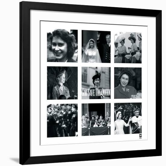 God Save the Queen-British Pathe -Framed Premium Giclee Print