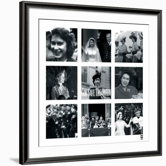 God Save the Queen-British Pathe -Framed Premium Giclee Print