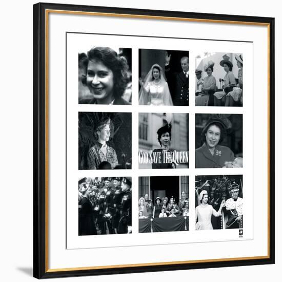 God Save the Queen-British Pathe -Framed Premium Giclee Print