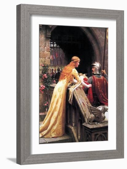 God Speed Fair Knight-Edmund Blair Leighton-Framed Art Print