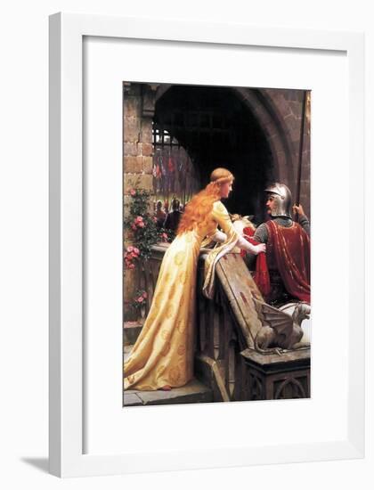 God Speed Fair Knight-Edmund Blair Leighton-Framed Art Print