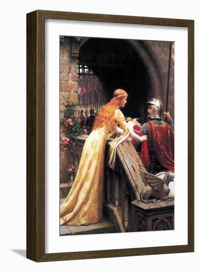 God Speed Fair Knight-Edmund Blair Leighton-Framed Art Print