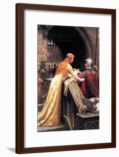 God Speed Fair Knight-Edmund Blair Leighton-Framed Art Print