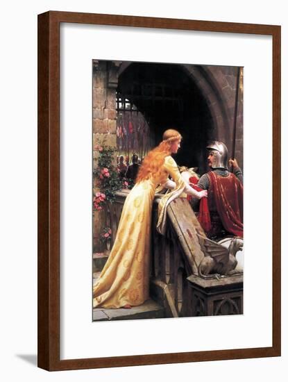 God Speed Fair Knight-Edmund Blair Leighton-Framed Art Print