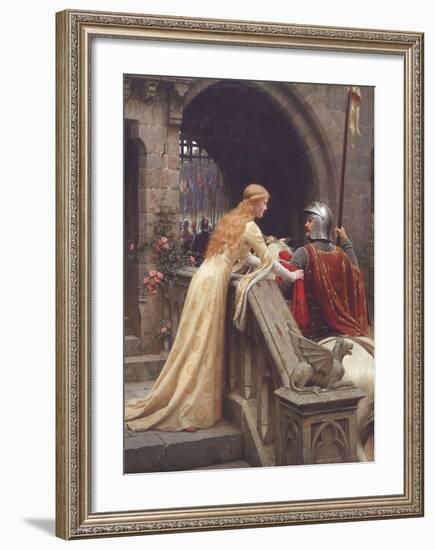 God Speed-Edmund Leighton-Framed Art Print