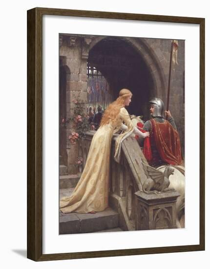 God Speed-Edmund Leighton-Framed Art Print