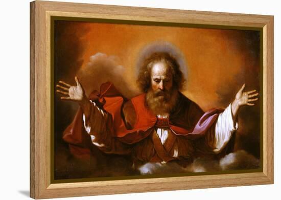 God the Eternal Father (Inv 130)-Guercino (Giovanni Francesco Barbieri)-Framed Premier Image Canvas