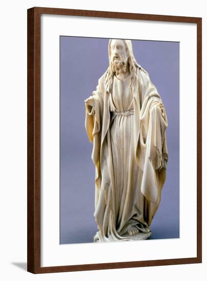 God the Father, Anonymous Flemish Ivory, 1400-1425-null-Framed Photographic Print